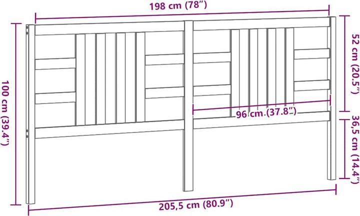 Immagine prodotto vidaXL Lior (206 x 4 x 100 cm)