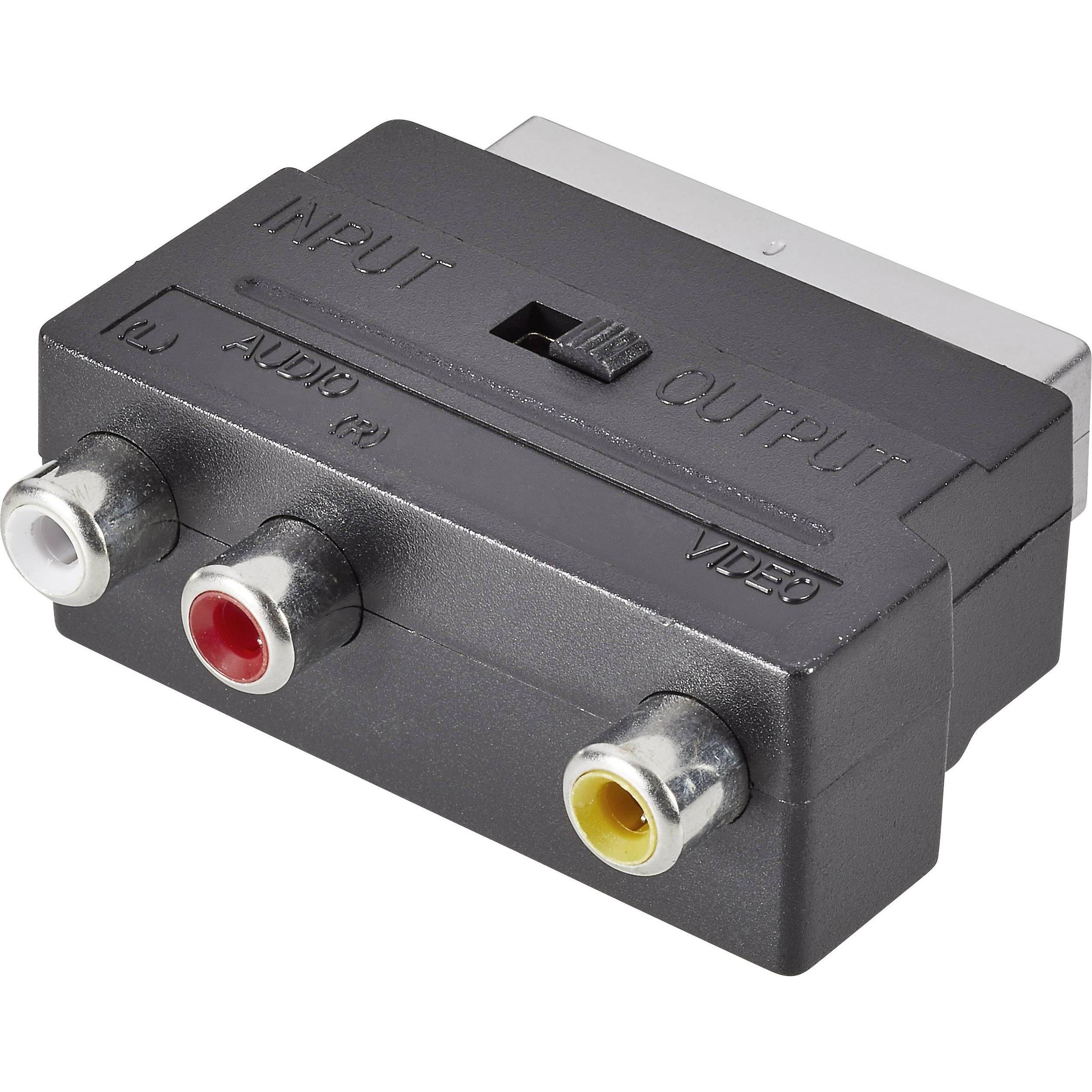SpeaKa Professional Adattatore SCART Cinch, Convertitore video