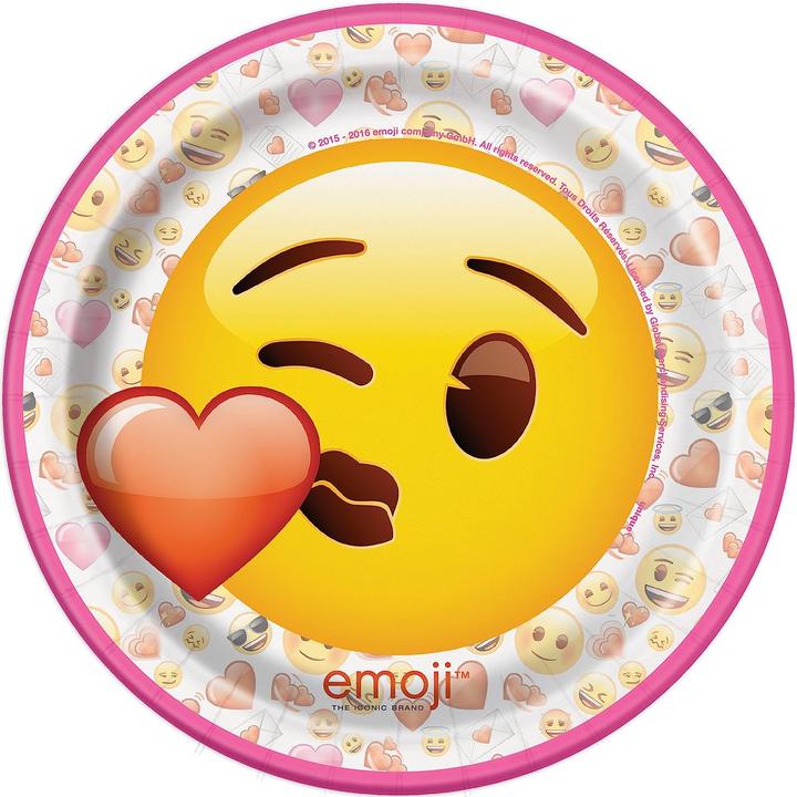 Produktbild Unique Party Emoji PartyTeller Valentinstag 8erPack (8 x)