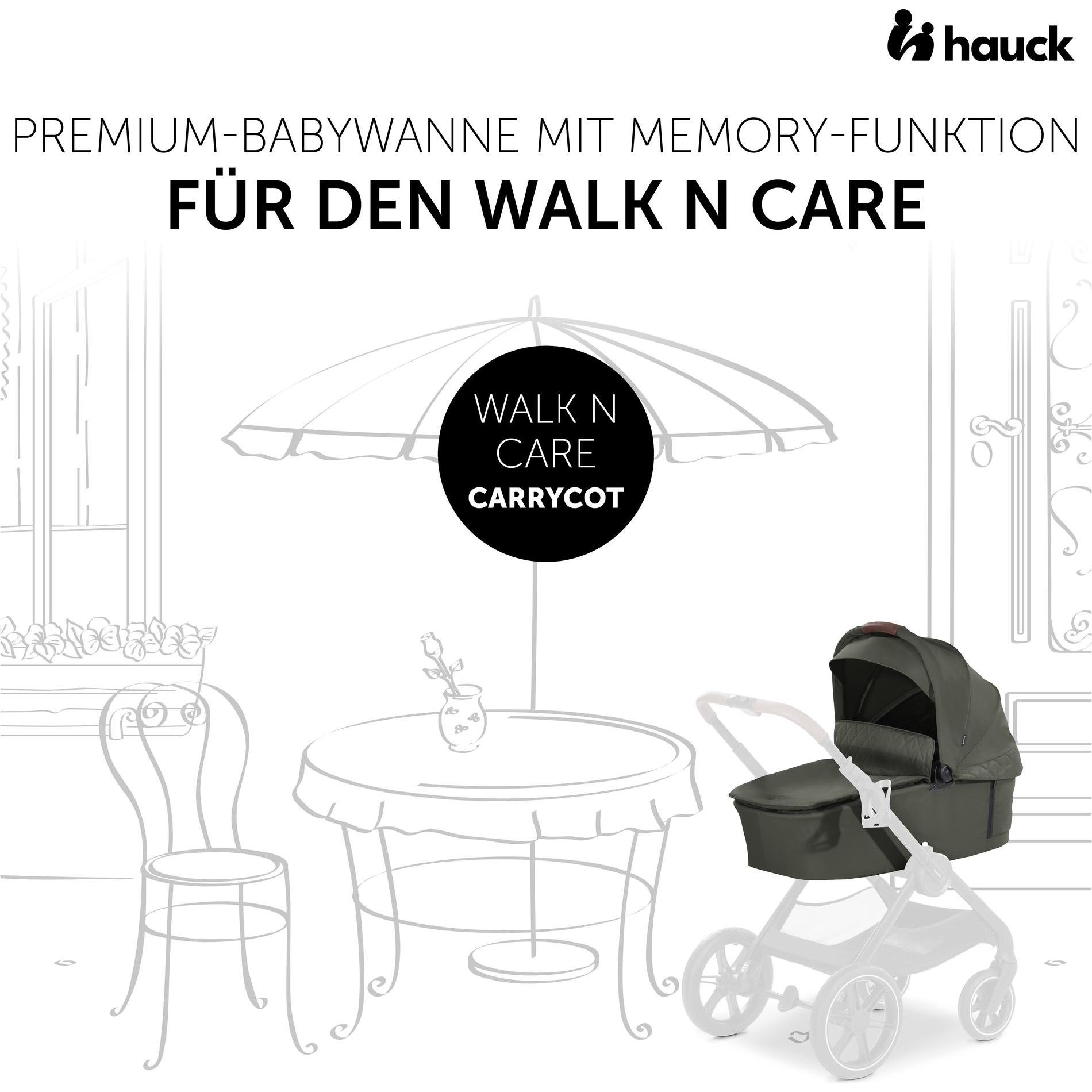Thumbnail - Hauck, Tragewanne + Babykorb, Walk N Care Carrycot Dark Olive