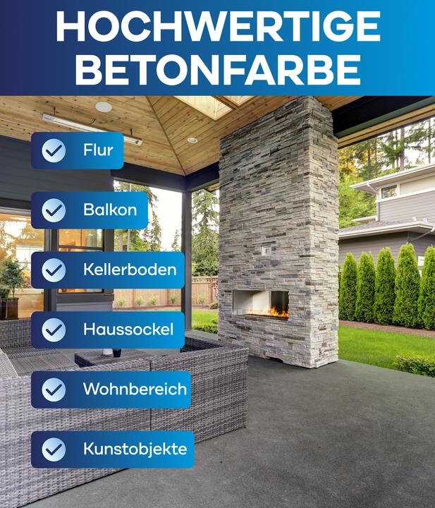 Actual product image Plid Concrete paint 0.75L - for approx. 8m² / Floor coating Floor colour base