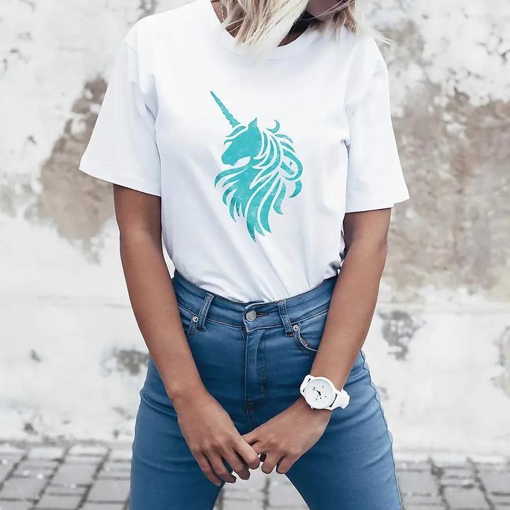 Actual product image Aladine Textilschablone Einhorn