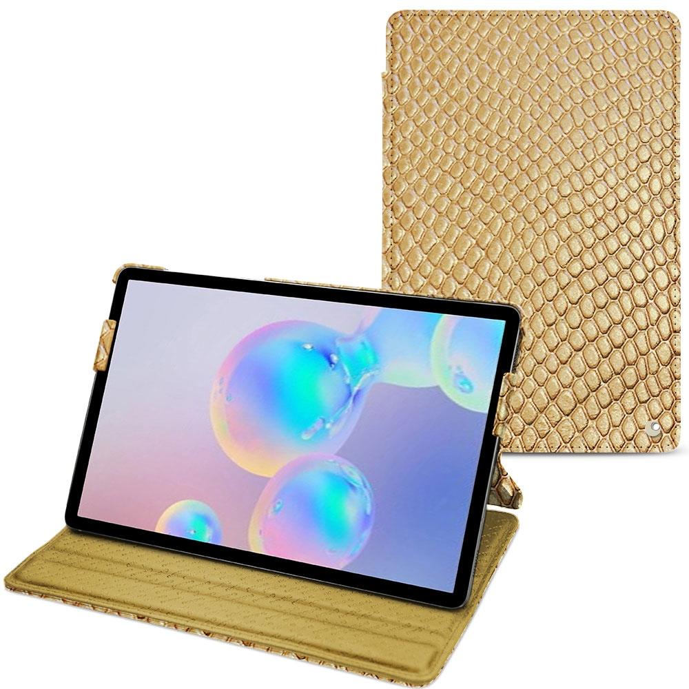 Noreve Lederschutzhülle horizontal (Galaxy Tab S6), Tablet Hülle, Beige