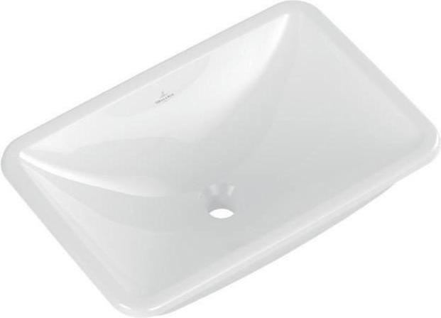 Villeroy & Boch V&B built-in washbasin LOOP & FRIENDS w ÜL rectangular 600x405mm white C+ (410 mm, 605 mm)