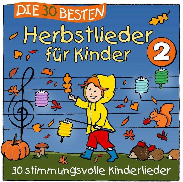 Actual product image The 30 best autumn songs 2 (Karsten Happiness, Simone Sommerland, German)
