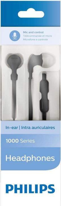 Produktbild Philips Kabelgebundene In-Ear-Kopfhörer, TAE1105BK (keine Geräuschunterdrückung, Kabelgebunden)