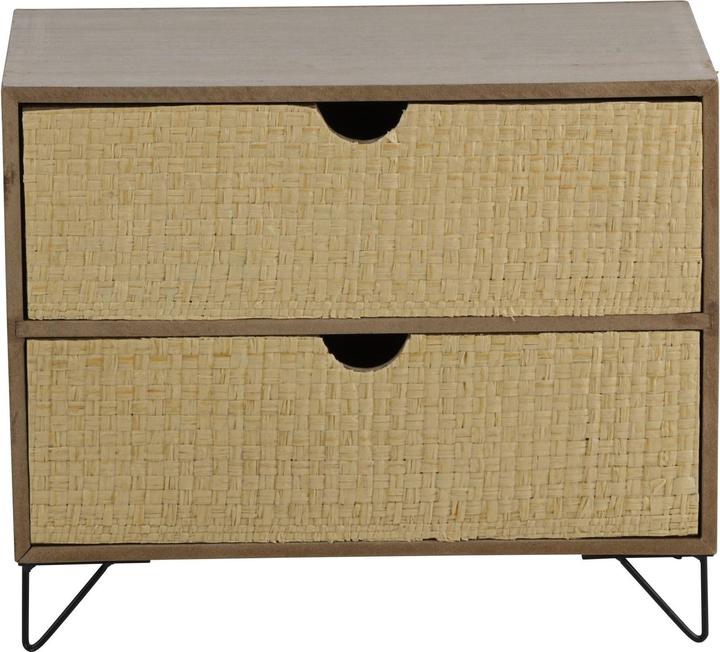 Actual product image Arti Casa Storage box rattan 2 drawers (14 cm, 2 l)