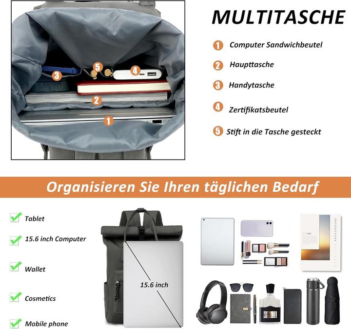 Produktbild Tan.Tomi Laptop-Rucksack (19.50 l)