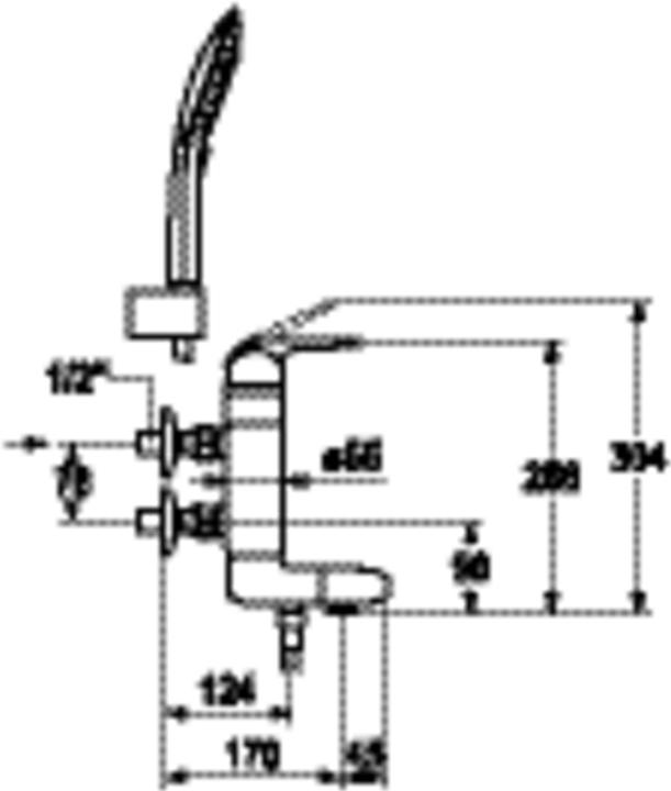 Image du produit KWC DOMO Mitigeur à levier vertical, bec pivotant 120