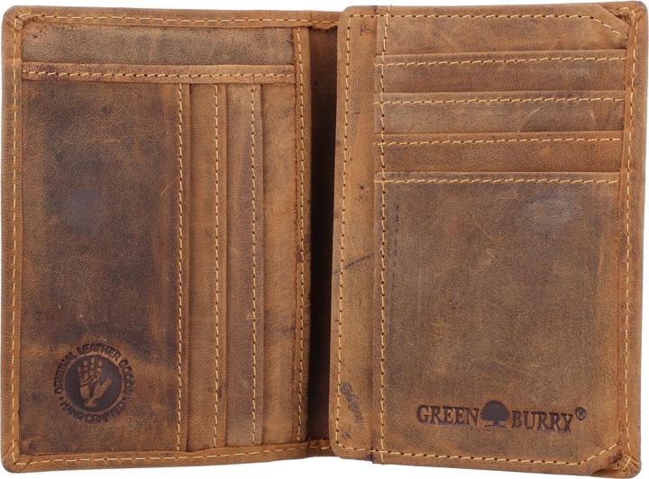 Immagine prodotto Greenburry Porta carte d'identità vintage RFID in pelle 9 cm