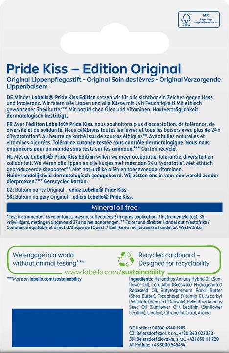 Immagine prodotto LABELLO Pride Kiss Edition (Stick per la cura delle labbra)