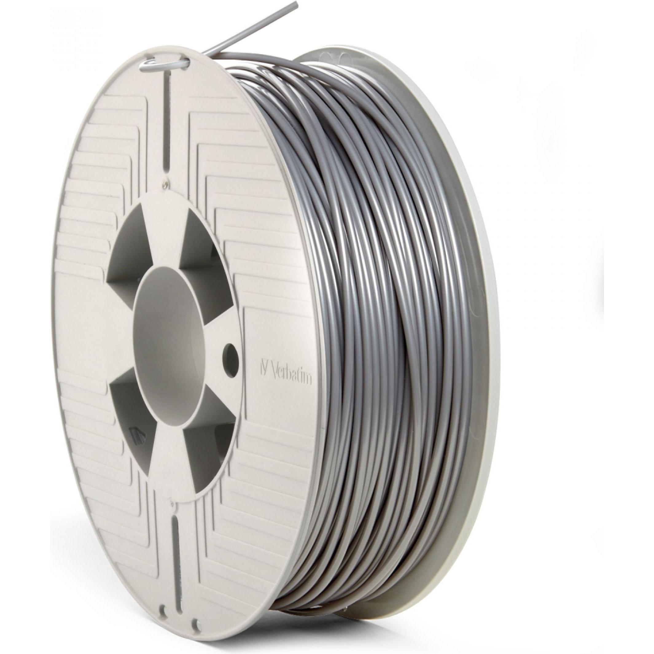Verbatim PLA Filament (PLA, 2.85 mm, 1000 g, Silber), 3D Filament, Silber