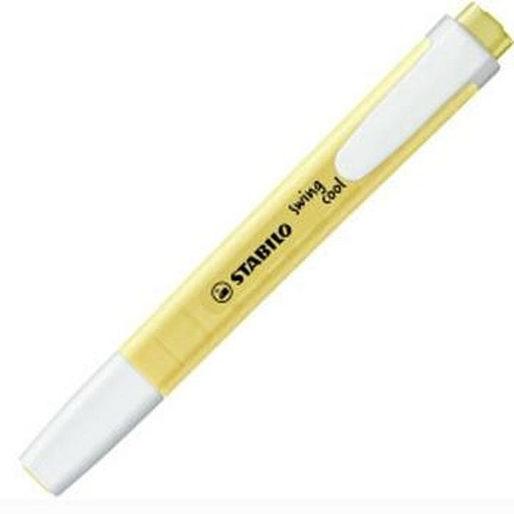 Image du produit STABILO Surligneurs - swing cool Pastel - Pack de 10 - jaune poudré (Jaune poudré, 4 mm, 10 x)