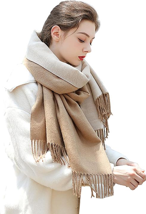 Produktbild Only-Bags.Store Kaschmirschal übergross Pashmina grosse warme Schals wickelt 2-tone für Herbst Winter