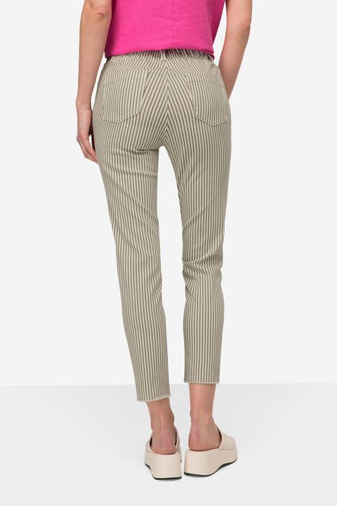 Actual product image Laurasøn 3/4-Streifenhose, Jeggings, 4-Pocket, Elastikbund, mit recycelten Materialien (44)