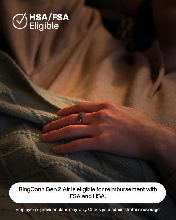 Actual product image RingConn Smart Ring Gen 2 Air (6, Silver)
