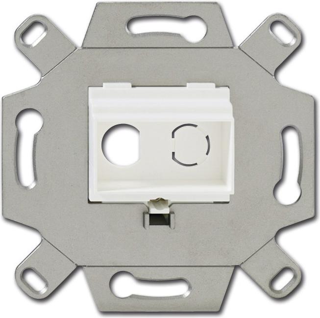 Productafbeelding Busch-Jaeger 0263/12 - 2 x RCA - Metallic - Wit (Omslag)