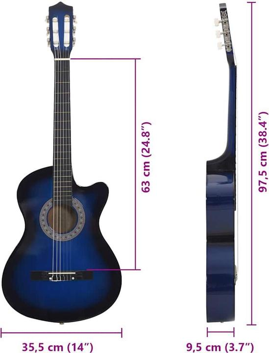 Produktbild vidaXL Haskel (Konzertgitarre, Lindenholz)