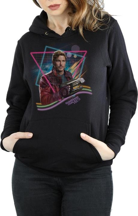 Immagine prodotto Guardians Of The Galaxy Neon Star Lord Felpa con Cappuccio Donna (L)