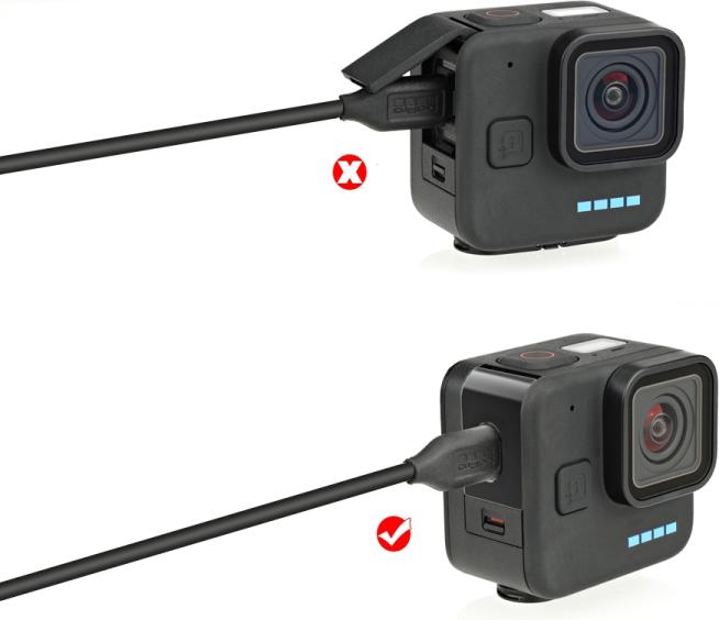 Image du produit Puluz GoPro Hero 11 Black Mini couvercle de batterie en aluminium avec ouverture de chargement