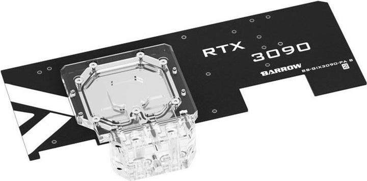 Actual product image Barrow Active backplate RTX 3080/90 AORUS RGB - acrylic