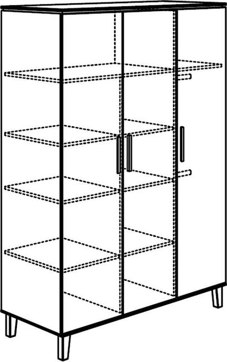 Image du produit Intirilife Armoire pliante (108 x 54 x 170 cm)