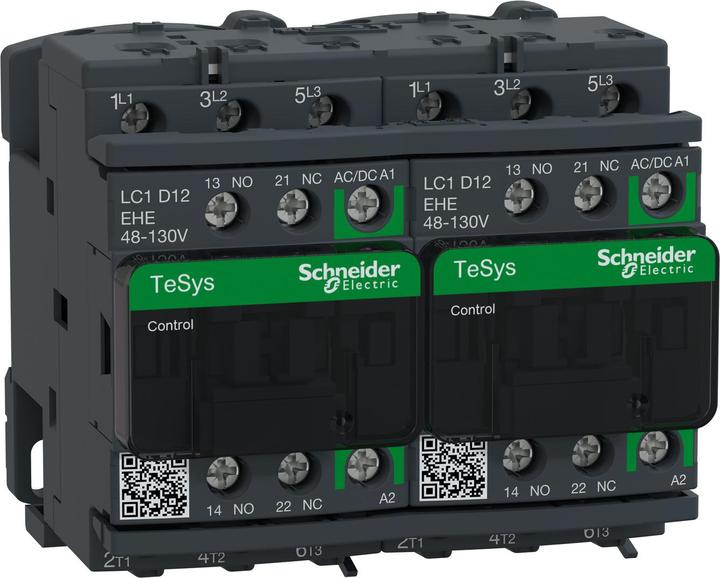 Produktbild Schneider Electric Contactor 12A 3P AC3 48-130V ACDC coil