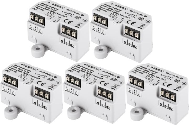 Produktbild Homematic IP Smart Home 151347A0, Rollladenaktor, Unterputz, 5 Stück (Rolladenaktor)