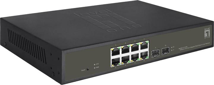 Immagine prodotto LevelOne Switch 8x GE GES-2110P 2xGSFP 8xPoE+ (8 porte)