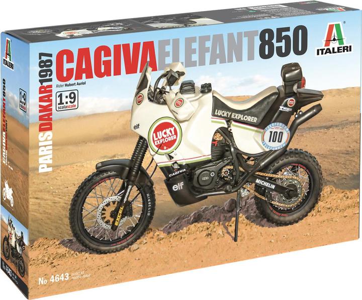 Actual product image Italeri 1:9 Cagiva Elephant 850 Winner 1987