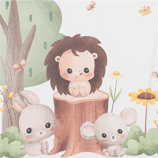 Baby Mix Wickelauflage mit Waldtieren mit Versteifung, 47x70 cm