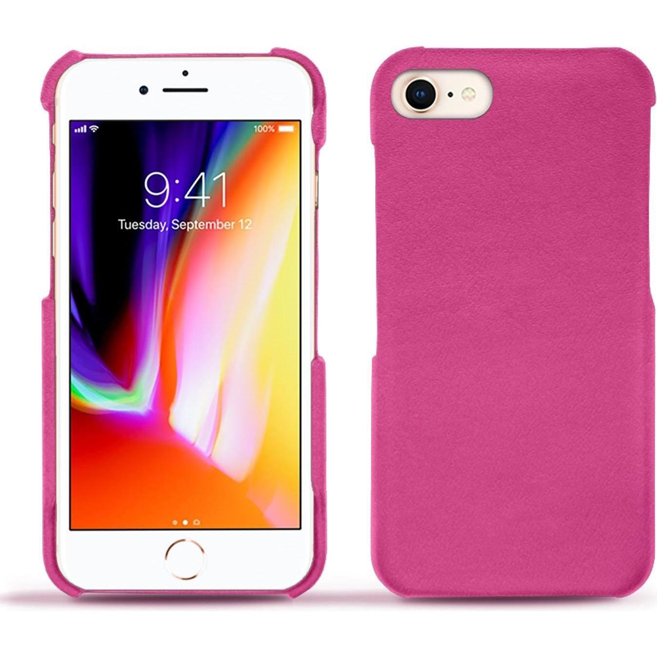 Noreve Lederschutzhülle (Apple iPhone 8), Smartphone Hülle, Rosa