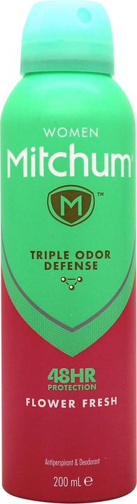 Image du produit Mitchum Women Triple Odor Defense 48HR Protection Aerosol Deodorant & Anti-Perspirant Flower Fresh 2 (Spray, 200 ml)