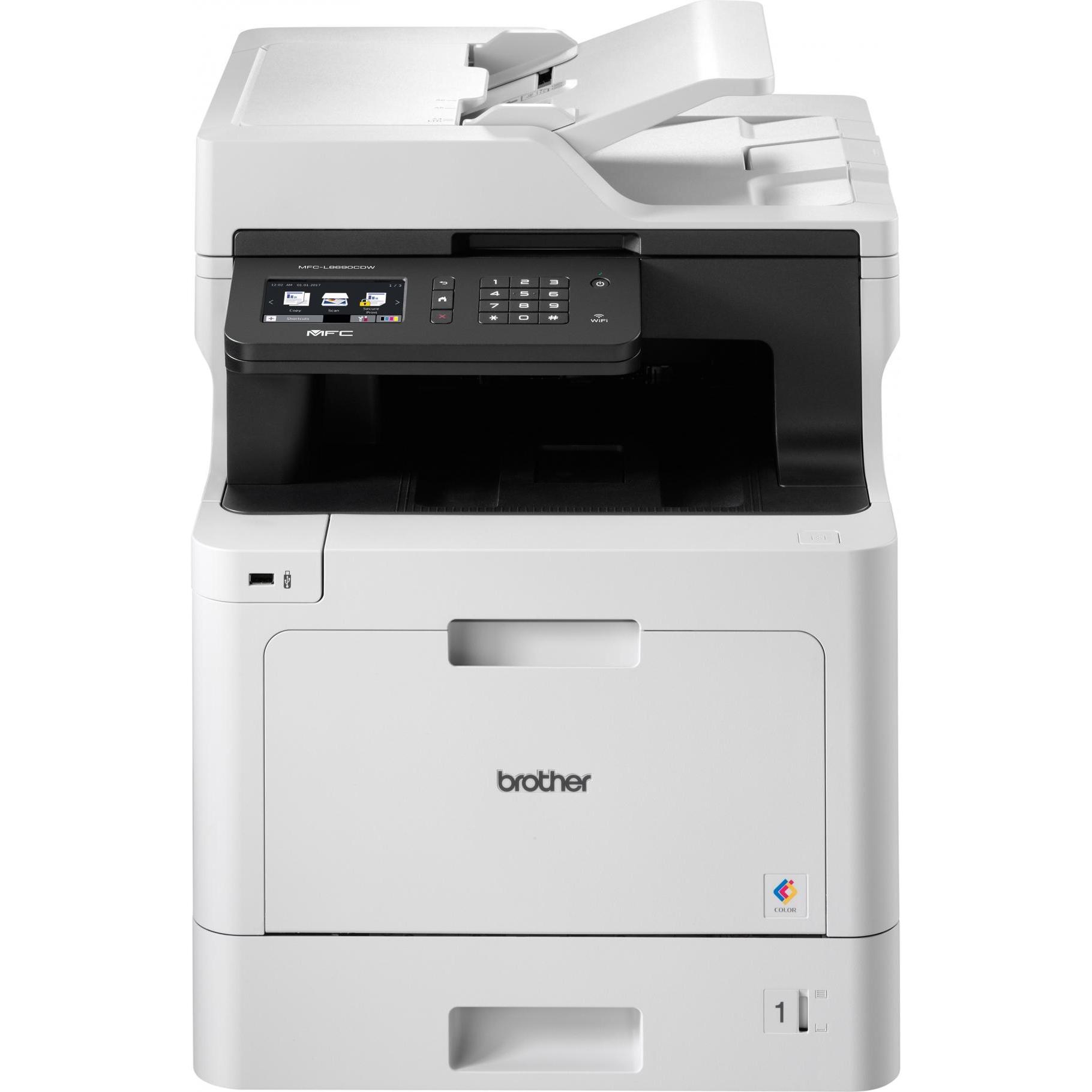 Brother Mfc-L8690cdw (Laser, Farbe), Drucker, Weiss