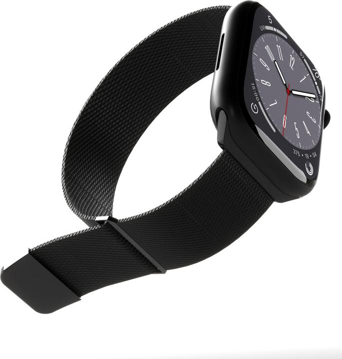 Actual product image Puro Milanese Magnetic Band - Pasek ze stali nierdzewnej do Apple Watch 42/44/45/49 mm (czarny) (42 mm, 44 mm, 45 mm, 49 mm, Stainless steel, Apple Watch Series 1, Apple Watch Series 2, Apple Watch Series 3, Apple Watch Series 4, Apple Watch Series 5, Apple Watch Series 6, Apple Watch Series 7, Apple Watch Series 8, Apple Watch Series 9, Apple Watch SE, Apple Watch Ultra, Apple Watch Ultra 2)