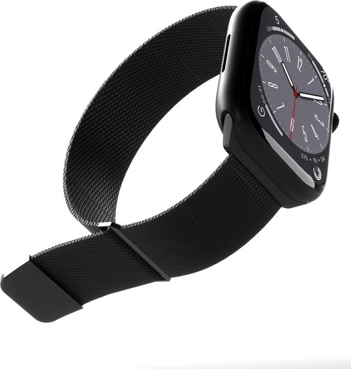 Actual product image Puro Milanese Magnetic Band - Pasek ze stali nierdzewnej do Apple Watch 42/44/45/49 mm (czarny) (42 mm, 44 mm, 45 mm, 49 mm, Stainless steel, Apple Watch Series 1, Apple Watch Series 2, Apple Watch Series 3, Apple Watch Series 4, Apple Watch Series 5, Apple Watch Series 6, Apple Watch Series 7, Apple Watch Series 8, Apple Watch Series 9, Apple Watch SE, Apple Watch Ultra, Apple Watch Ultra 2)