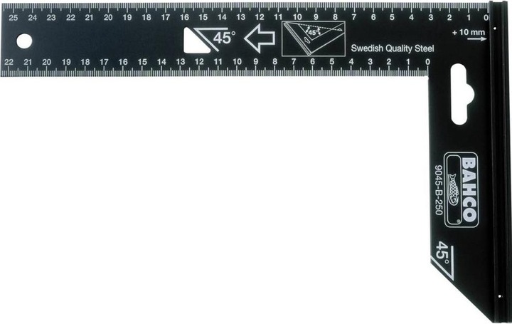 Produktbild Bahco Präzisionswinkel mit Stahlblatt 400 mm