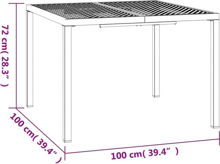 Produktbild vidaXL Gartentisch