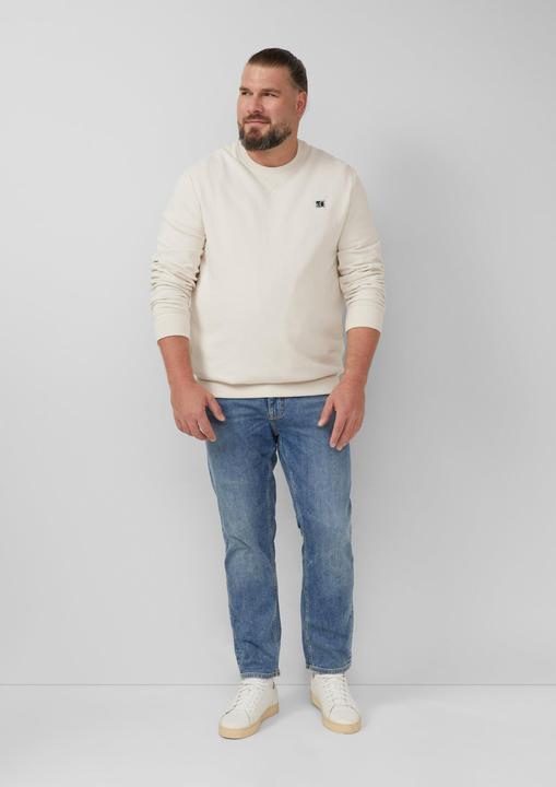 Produktbild s.Oliver Sweatshirt Sweatshirt aus Baumwollmix mit Crew Neck (5XL)