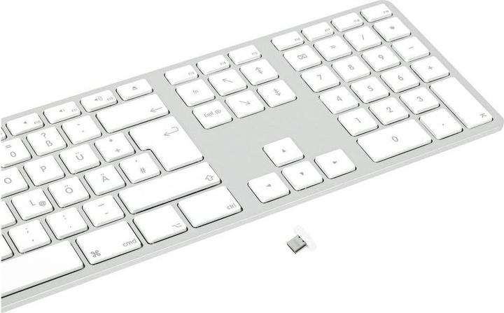 Produktbild Matias Wireless USB-C Aluminum Keyboard Mac german QWERTZ silver (FK418DCS-DE) (DE, Kabellos)