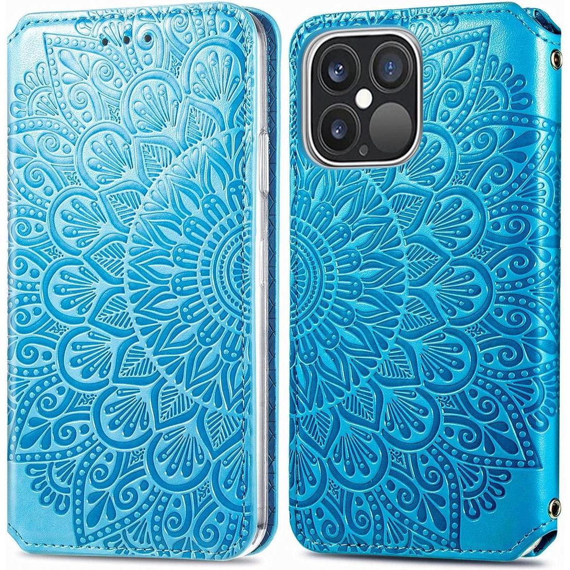 König Design Hülle Handy Schutz für Apple iPhone 13 Pro Max Case Cover Tasche Etuis Blau Neu (Apple iPhone 13 Pro Max), ...