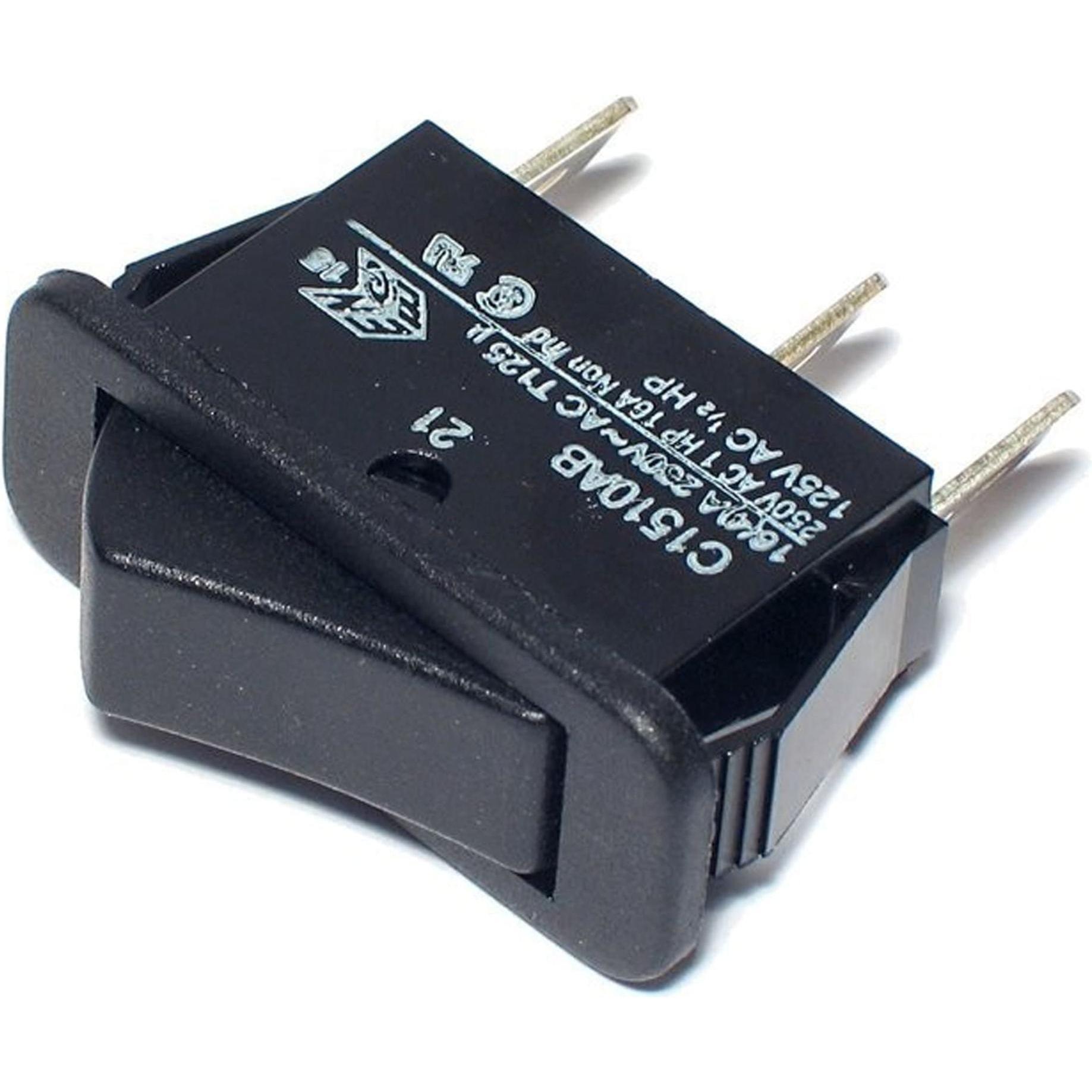Eneroid Wippenschalter 1-pol., 1xUM, 30x11mm, 16 A/ 250 V, Taster + Schalter