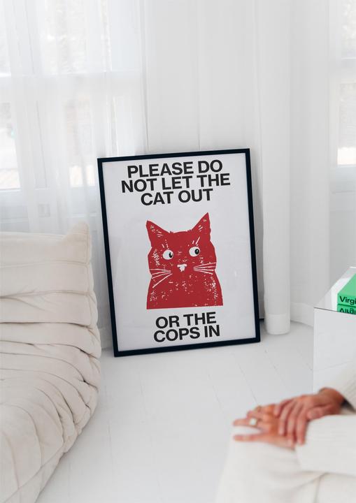 Actual product image Plakativ Sus Cat Poster A2 (59.4 x 42 cm)