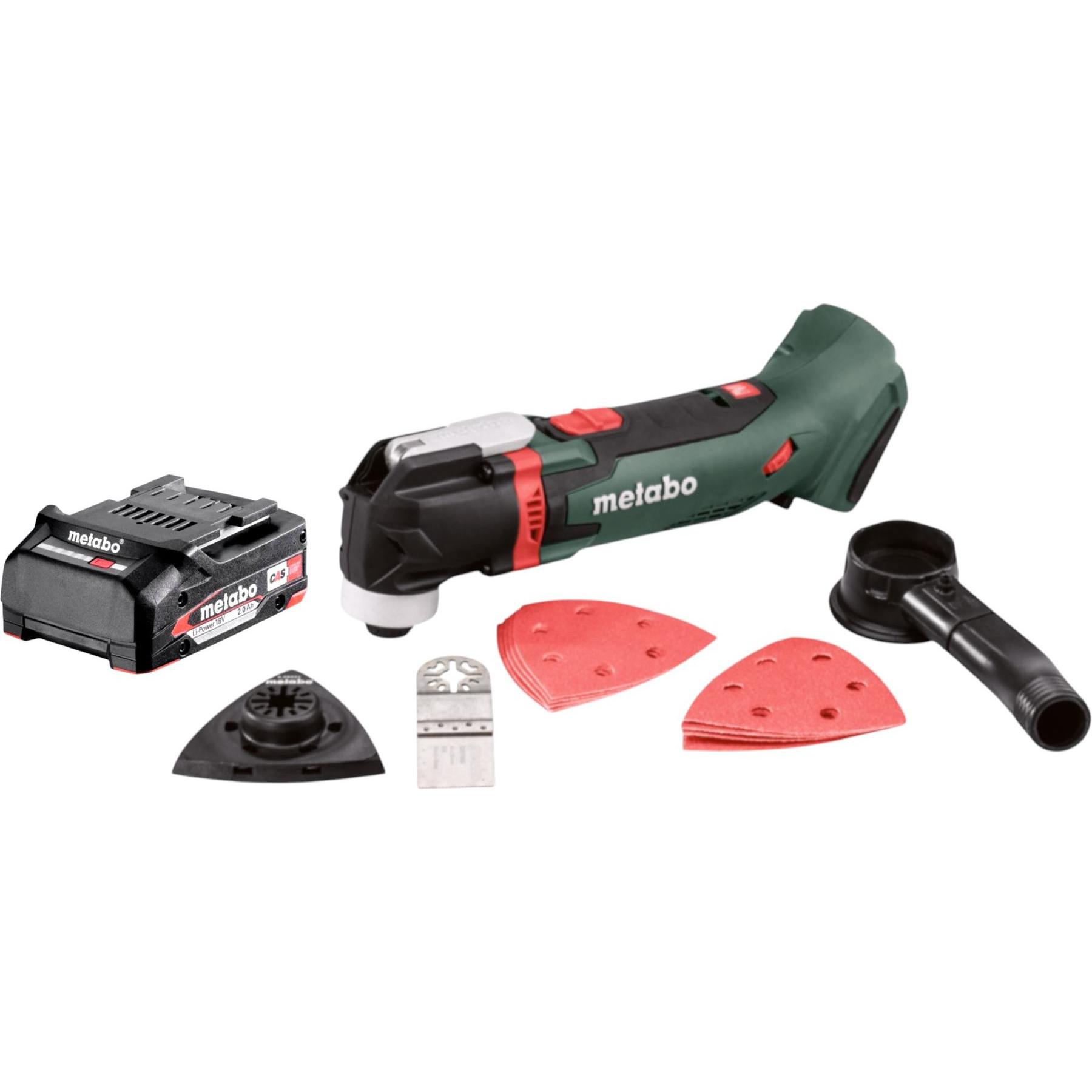 Metabo, Elettroutensile multifunzionale, MT 18 LTX Multitool a batteria 18 V OIS / Starlock + 1x batteria 2,0 Ah - senza