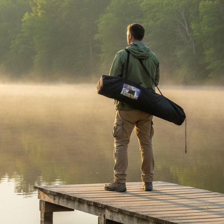 Produktbild Redcliffs Campingstuhl, schwarz, klappbar