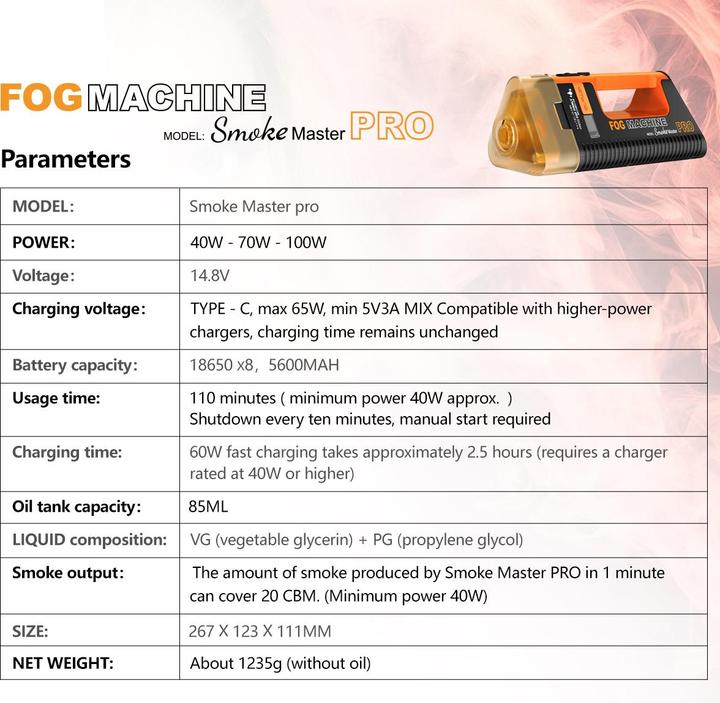 Image du produit Lensgo Smoke Master Pro Rauchmaschine