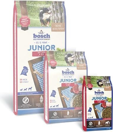 Produktbild Bosch Petfood Hundefutter trocken, bosch Junior Lamm & Reis 1 kg (Welpe + Kitten, 1 Stk., 1000 g)