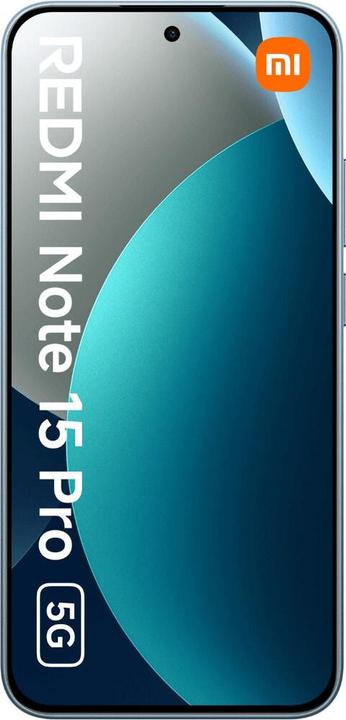 Image du produit Xiaomi Redmi Note 15 Pro (256 Go, Bleu, Bleu clair, Glacier Blue, 6.83", Double SIM, 5G)