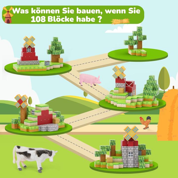 Image du produit Demolike 110-teilige Magnetblöcke Minen-Set