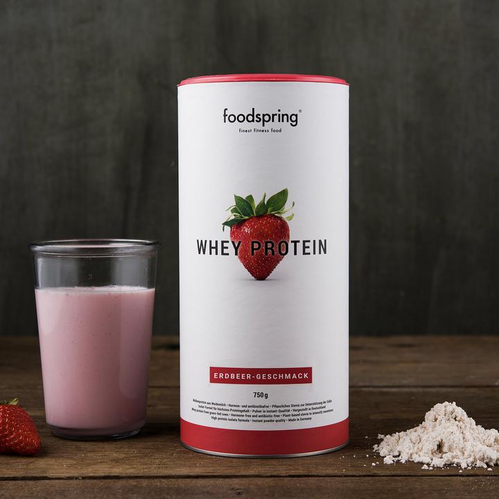 Produktbild Foodspring Whey Protein (Erdbeere, 1 Stk., 750 g)